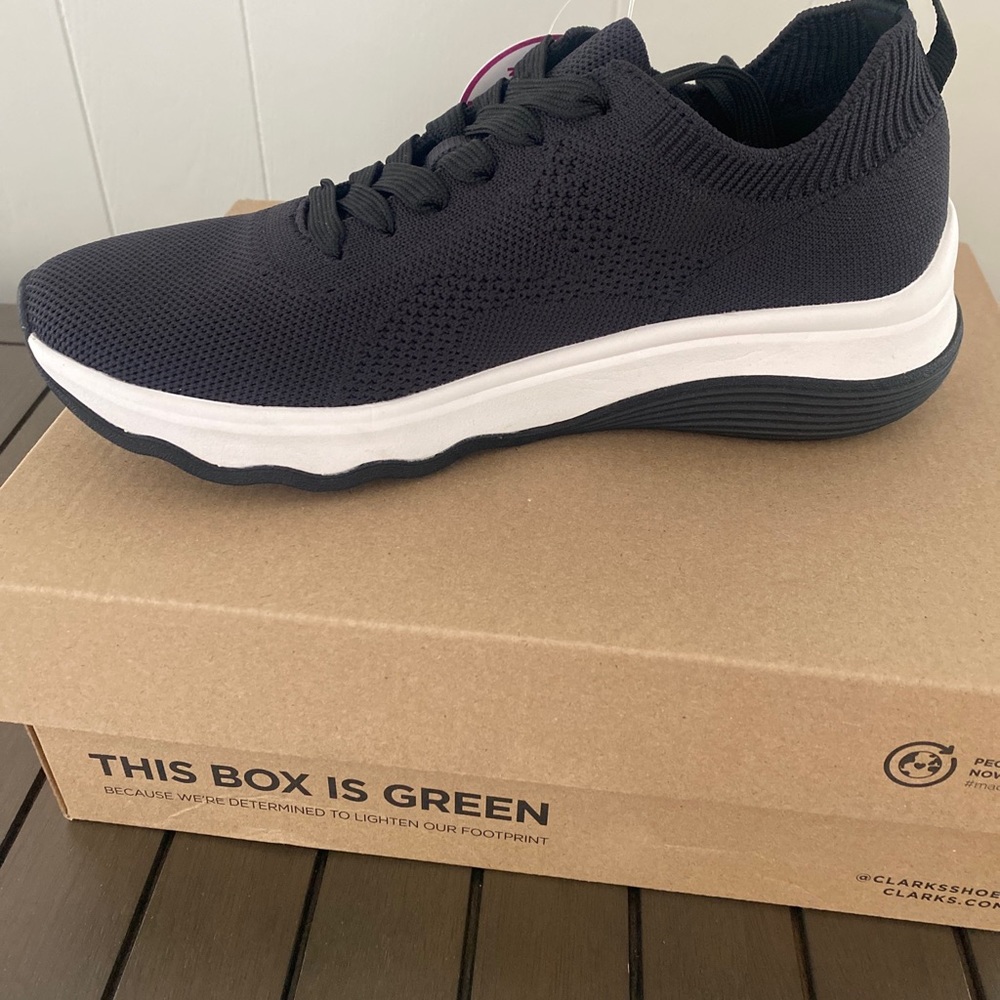 Clarks Women's Circuit Tie Oxford - Black Size 8